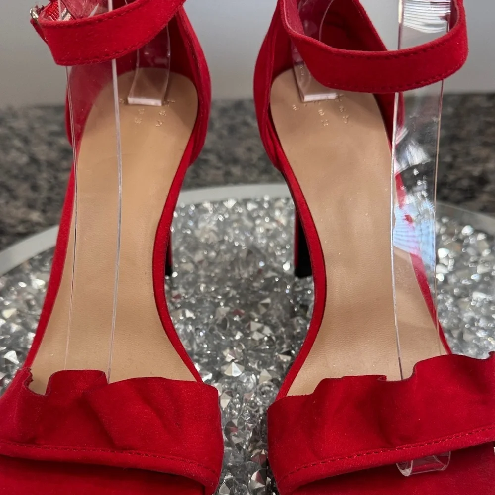 a new day Red ruffle Heels 8